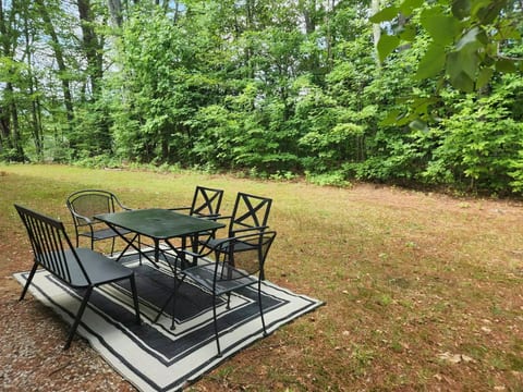 Enjoy your dinner outback at the patio table that seats 6.