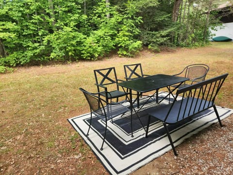 There is a beautiful backyard for you to enjoy during your stay.