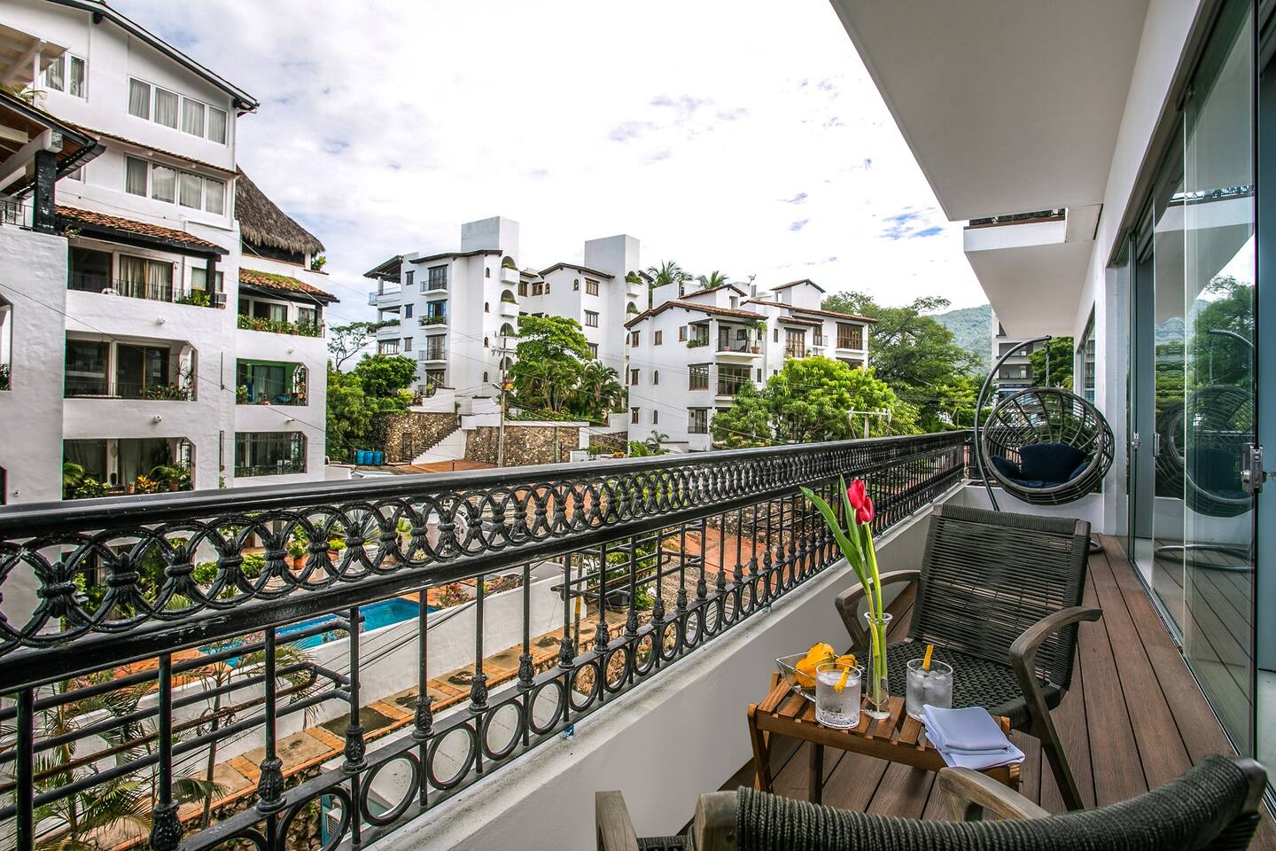 Another view of the balcony