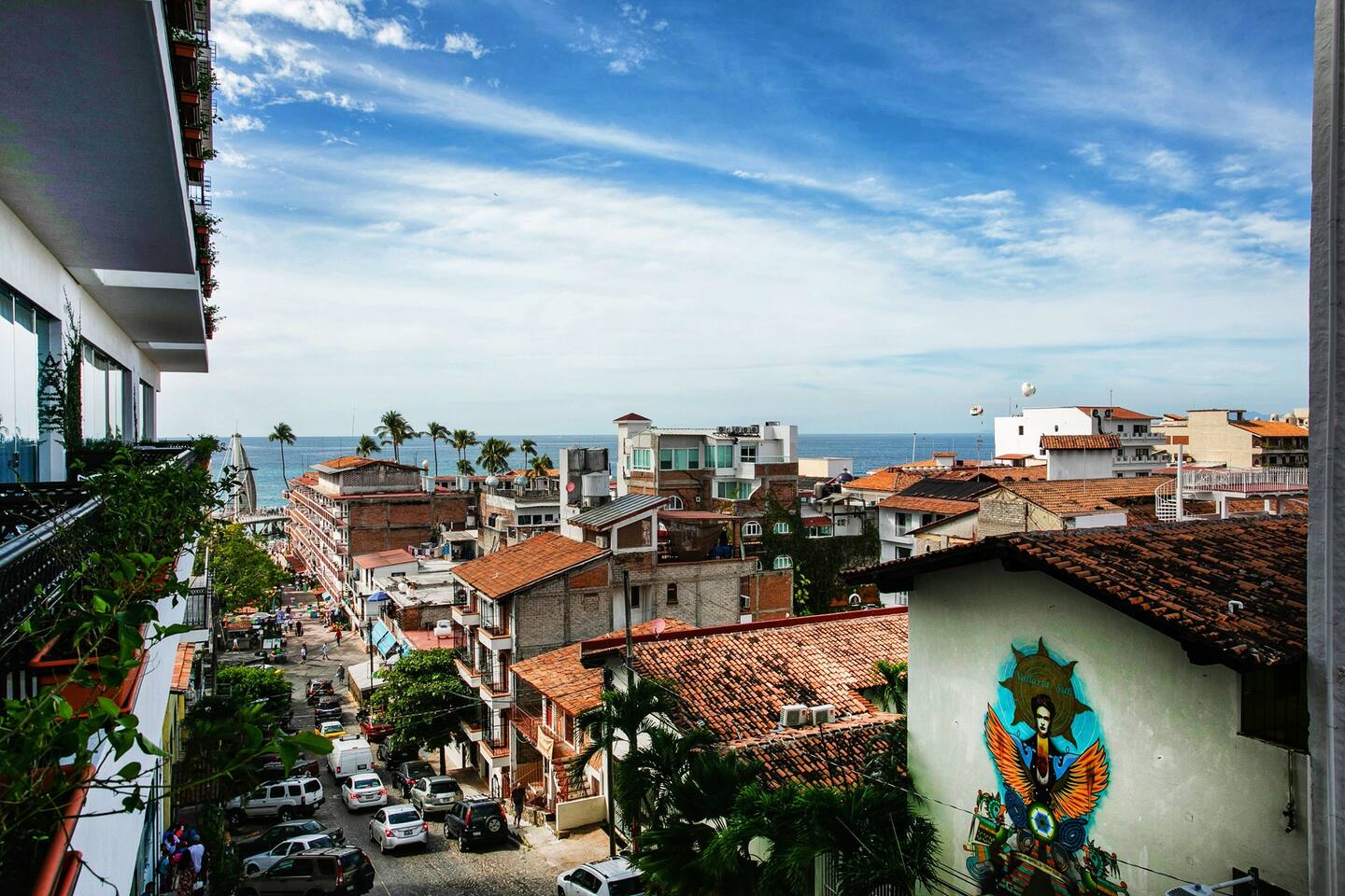 Views of the Pier and Pacific Ocean from the balcony