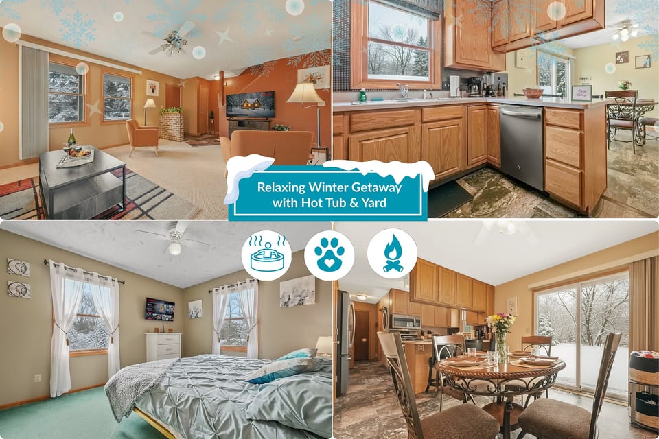 Long Lake Winter Home Interior