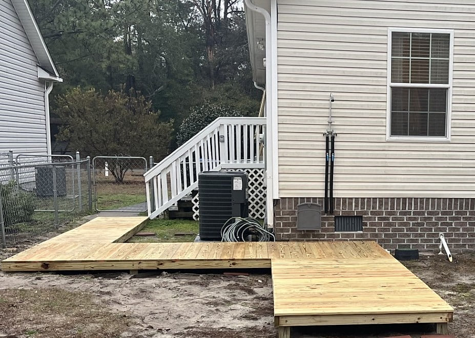 Rinse off the salt and sand with the new outdoor shower and boardwalk!