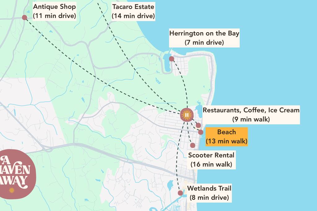Walk to Beach! King Bed & Free Beach Passes