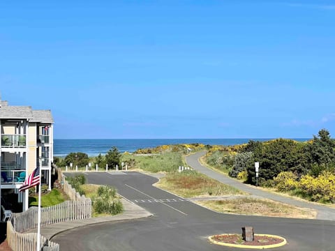 This is the view from the balcony. Enjoy the ever-changing sky and ocean.