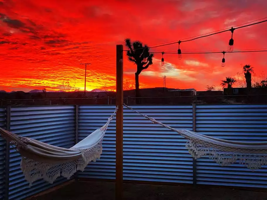 Hammocks for lazy afternoons... - The Filmmakers House - Joshua Tree