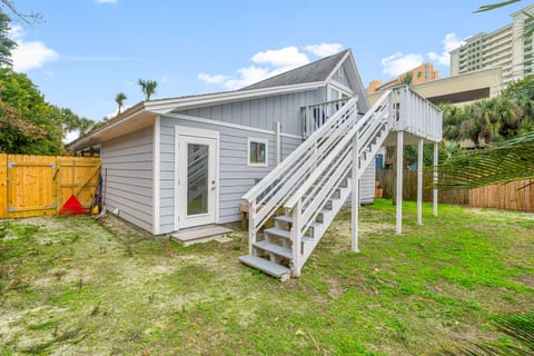 Fenced Backyard With downstairs & upstairs home access