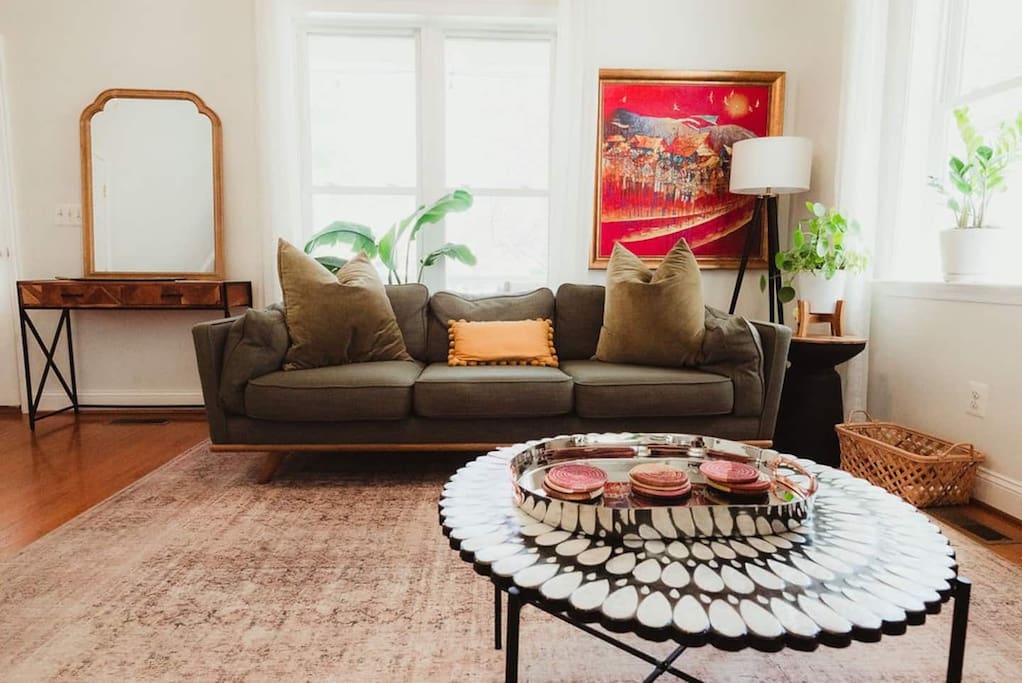 The living room- with everything you need to relax.