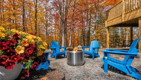 The view from the Adirondack chairs
