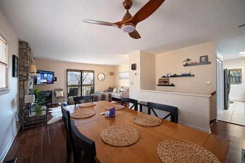 Dining area is open to the living room.