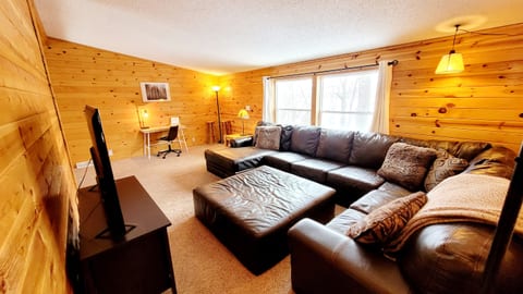 This sectional is perfect for movie night!