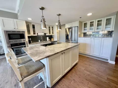 Fully stocked kitchen