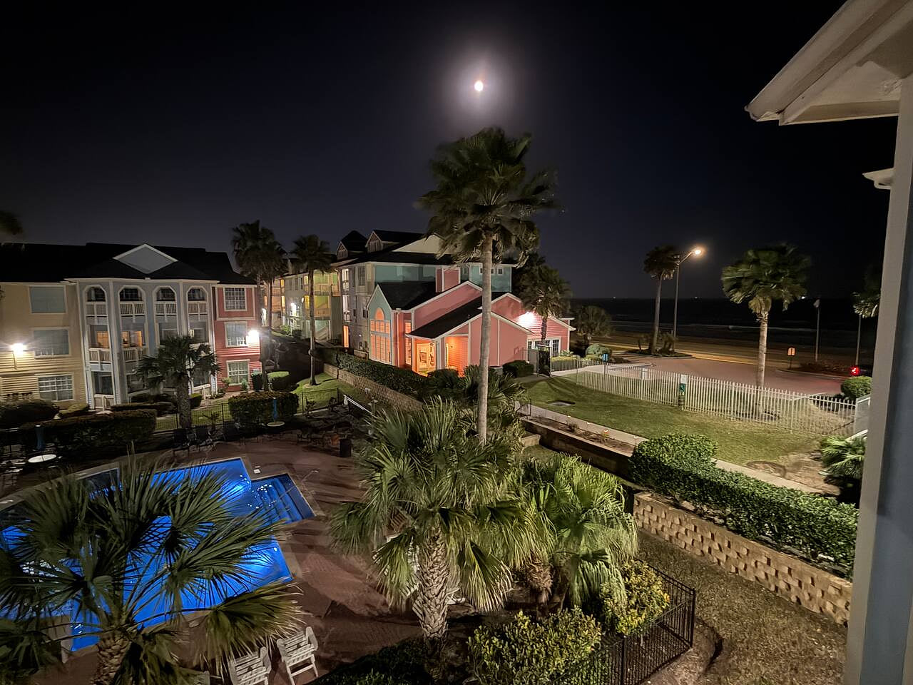 Night view from our balcony 
