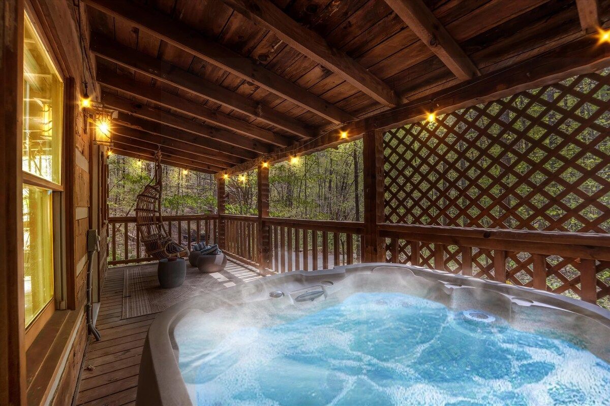Boho Chic✴HOT TUB✴ Designer Cabin☀︎FOX BLUFF CREEK image 91