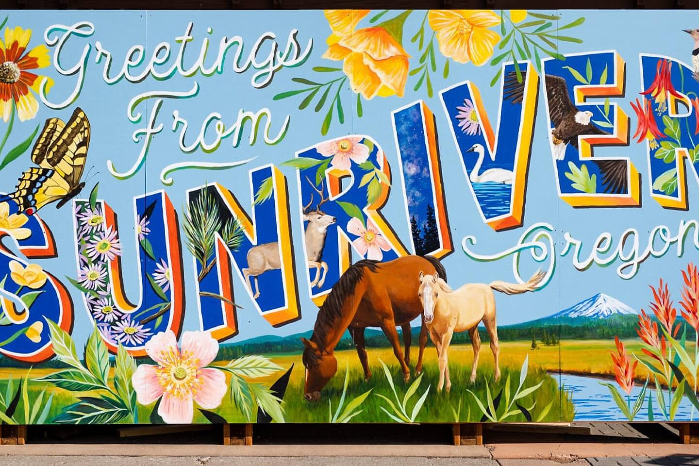 Sunriver mural @ Sunriver Resort