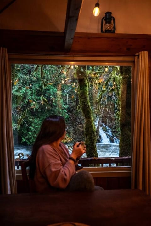 Cascade River Cabin-riverfront, wood-fired hot tub