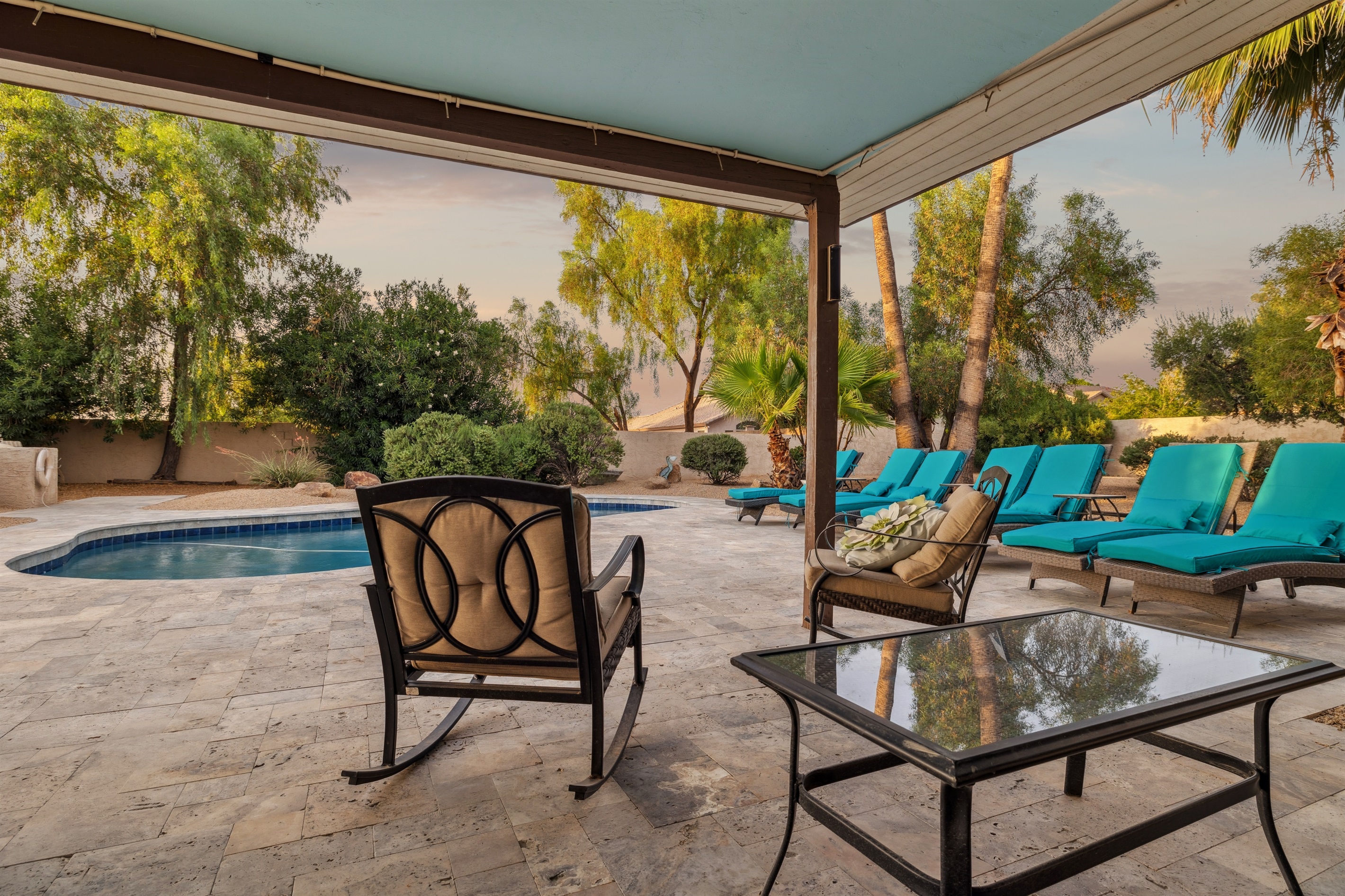 Covered and Uncovered patio Private Paradise Heated Pool Game Room Putting