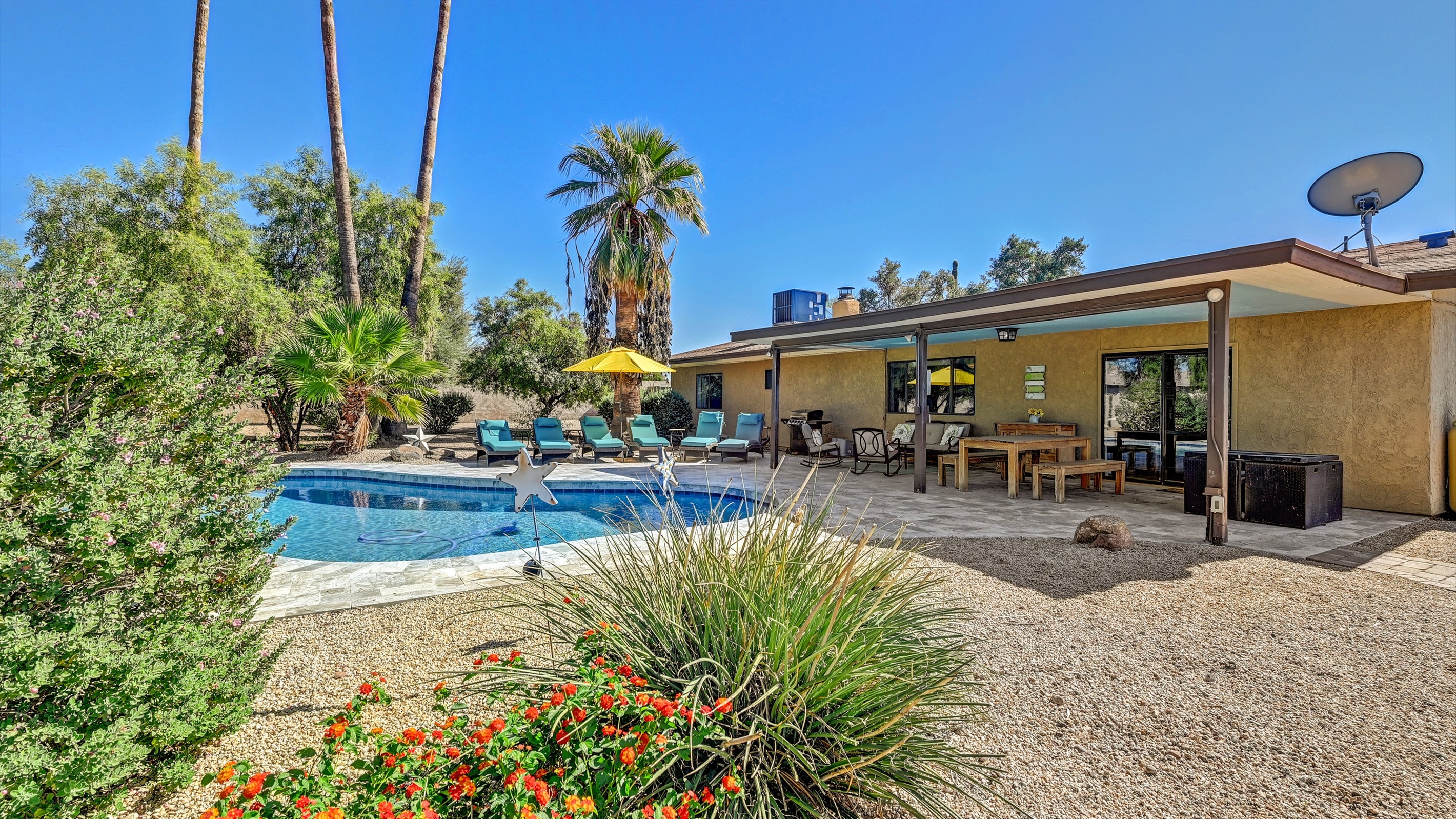 Peaceful and Private Private Paradise Heated Pool Game Room Putting