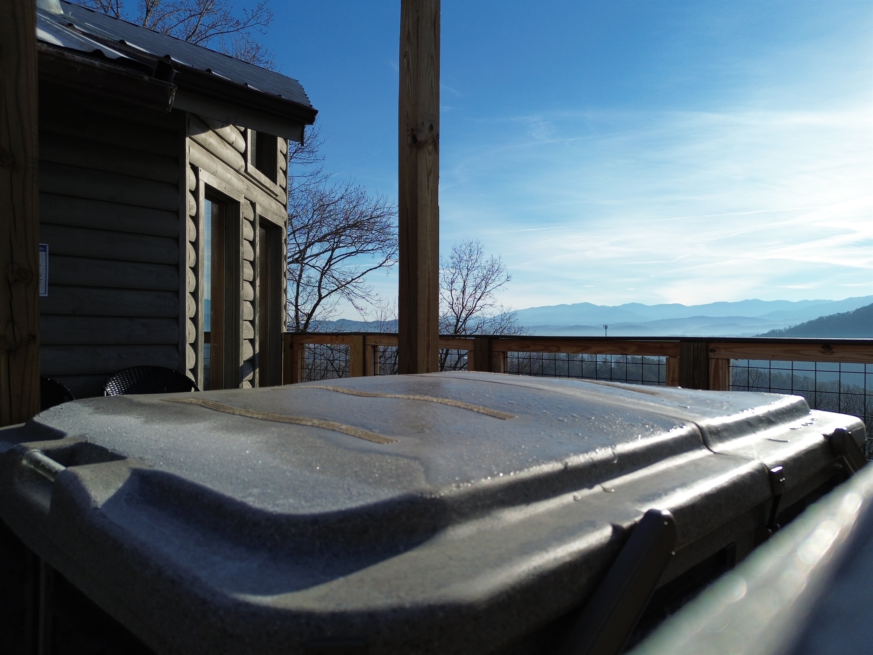 CHRISTMAS HOT TUB VIEW