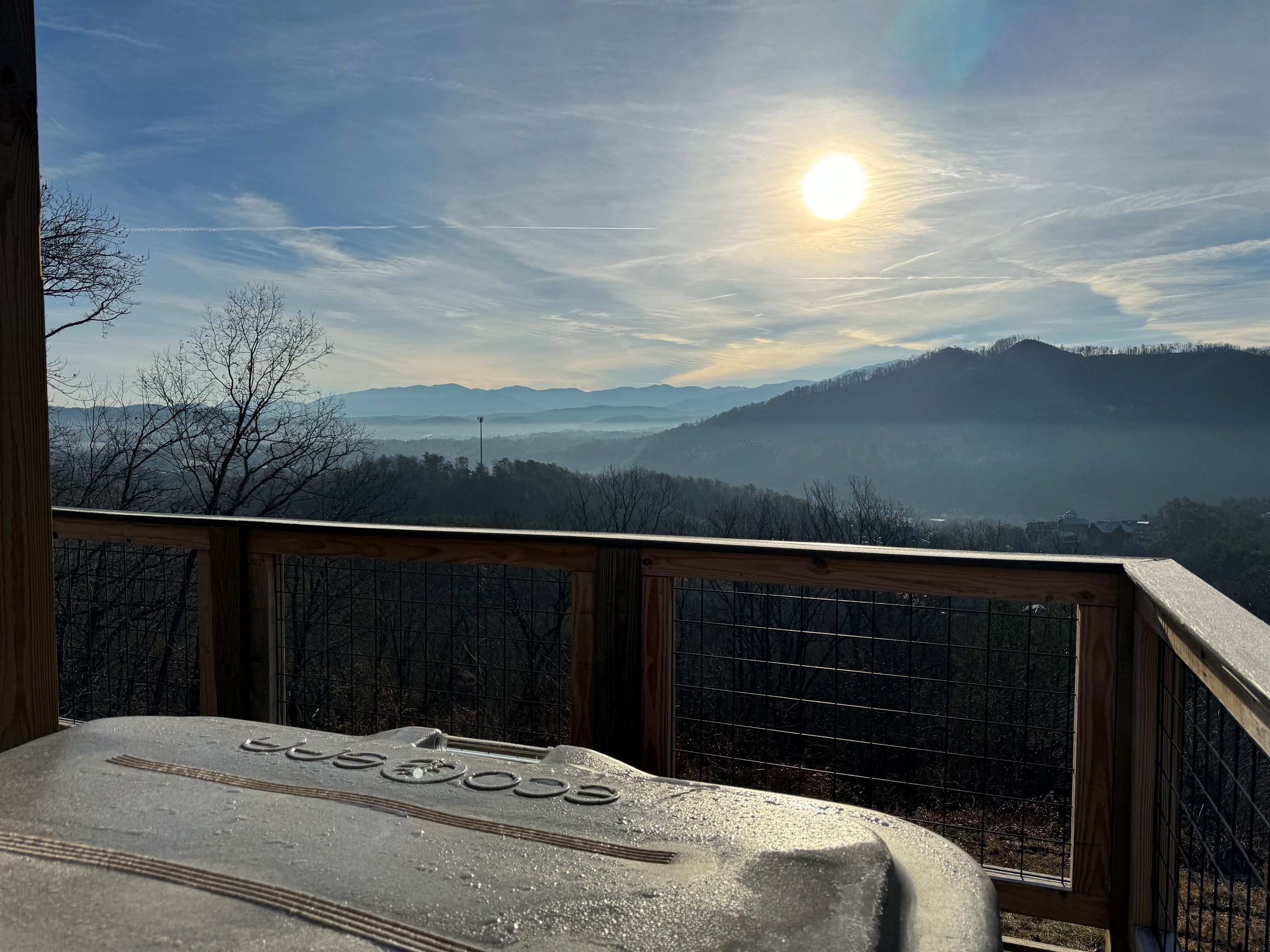 CHRISTMAS HOT TUB VIEW
