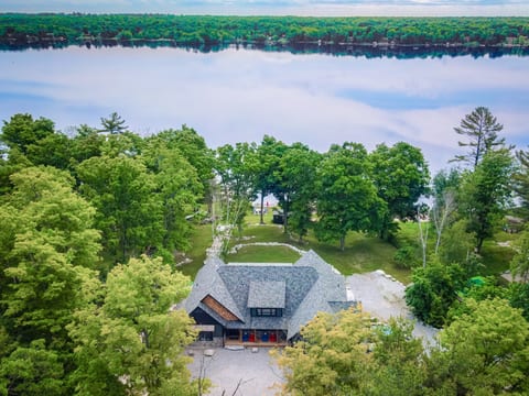 Drone View from house onto Buckhorn Lake