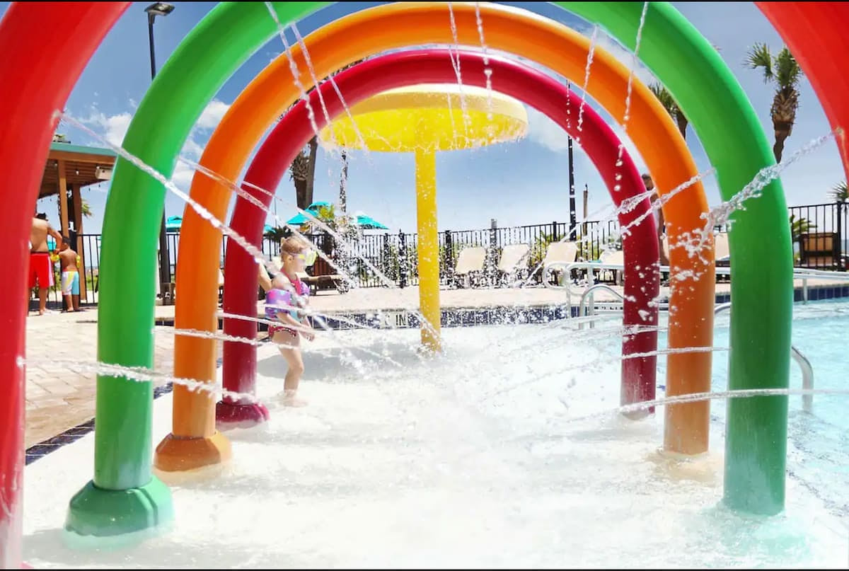 The kids will be sure to have a blast in the outdoor pool!