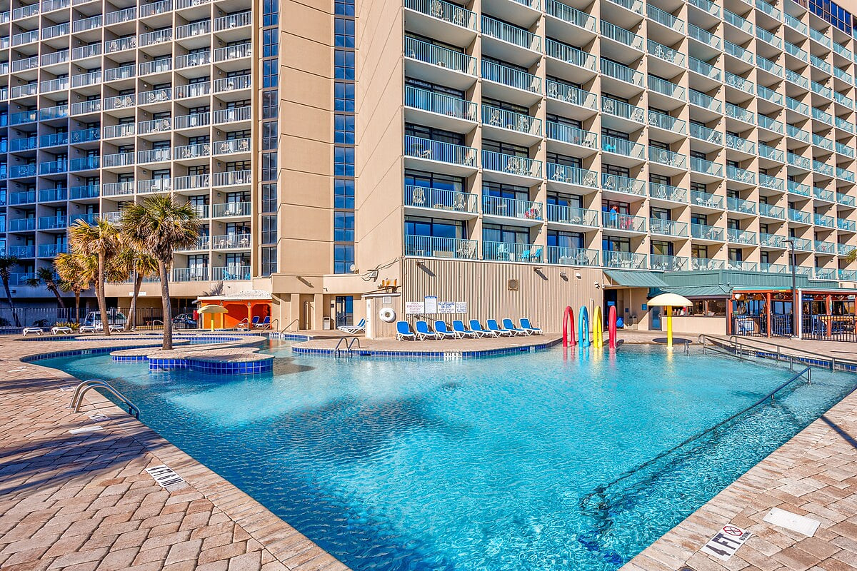 The pool deck along with the oceanfront lawn are perfect for reclining, reading, and soaking up the sun for your awesome tan.