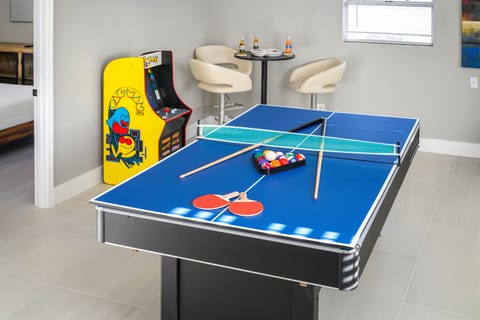 Gorgeous entertainment area with Pool table. Have fun with family and friends while playing competitive games.
