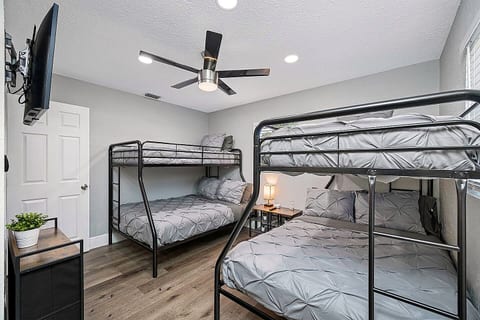 This beautiful room is perfect for a group of friends who loves sleepovers!