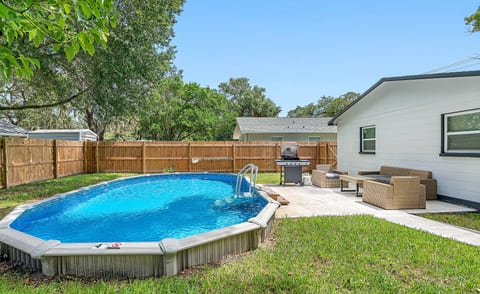 Let the kids play in this fully fenced backyard without worrying about their safety. Have the best time of your vacation in this beautiful property with an immaculate heated pool! Inquire now!