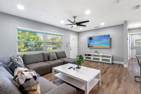 Catch up on your favorite series or watch your favorite movies in this gorgeous living area. If you love what you see, book this property now!