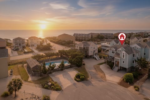 This Gorgeous Coastal Ocean Facing Home Sits Just 137 Steps from the Beach and amazing sun rises