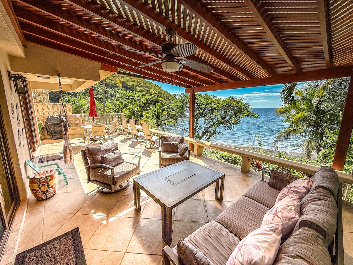 Enjoy the ocean breeze from your shaded outdoor patio on your luxury comfy furniture.