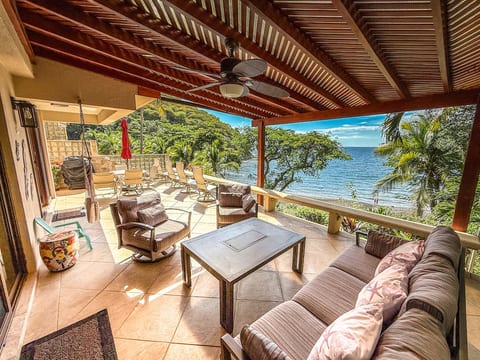 Enjoy the ocean breeze from your shaded outdoor patio on your luxury comfy furniture.