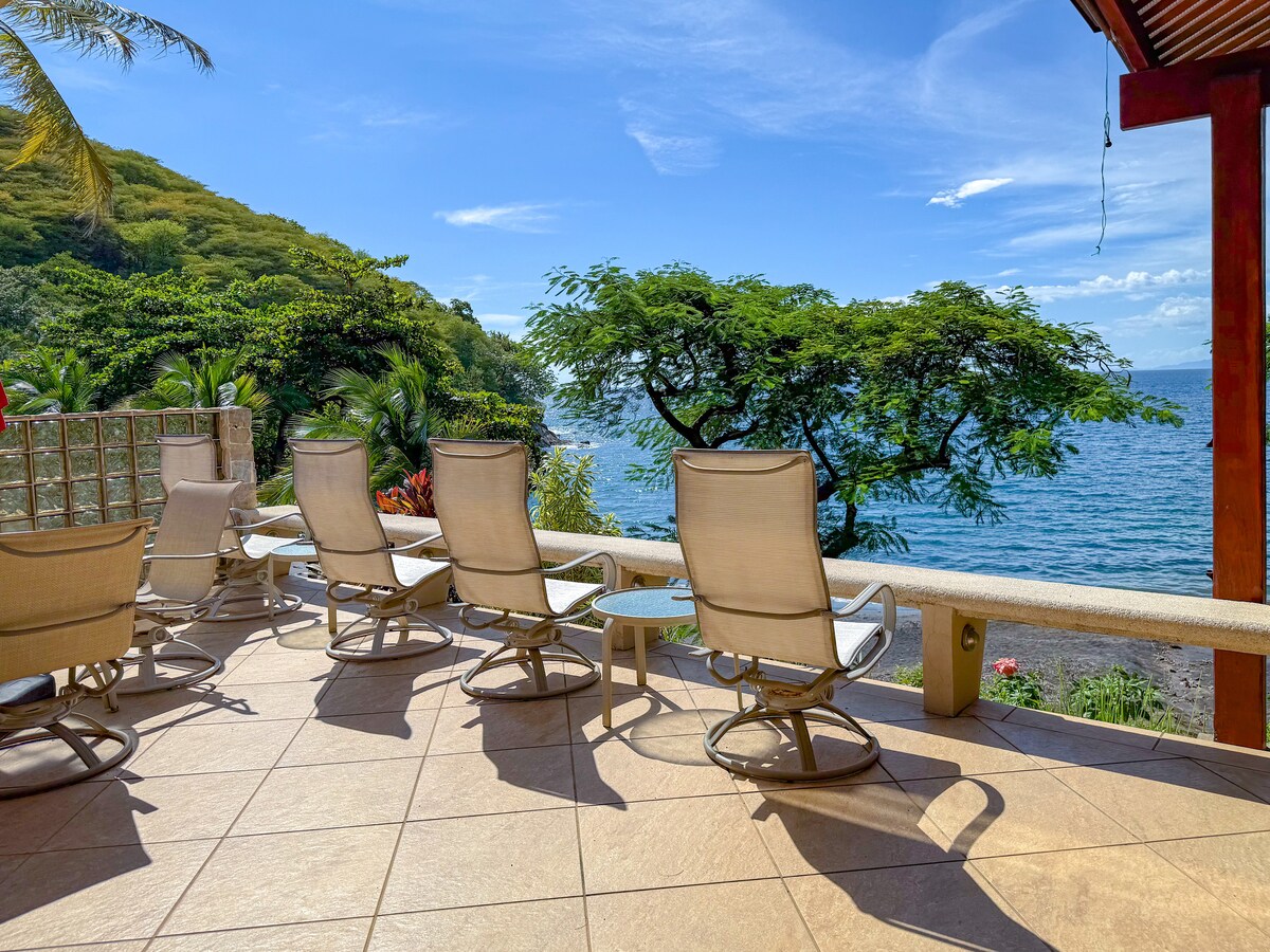 Spacious ocean-view patio designed for ultimate relaxation.