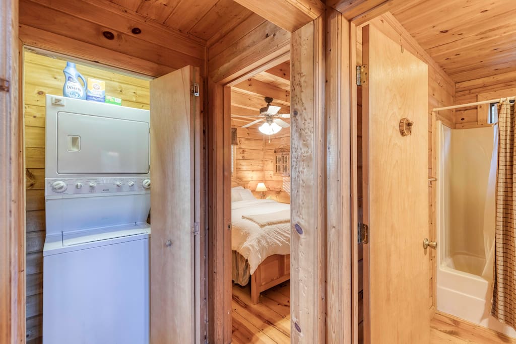 Lake View! Cozy Cabin w/ Hot Tub & Wood Fireplace!