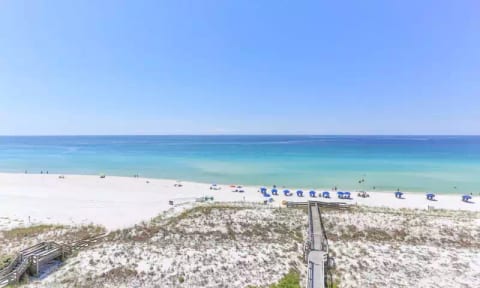 beach view from balcony
