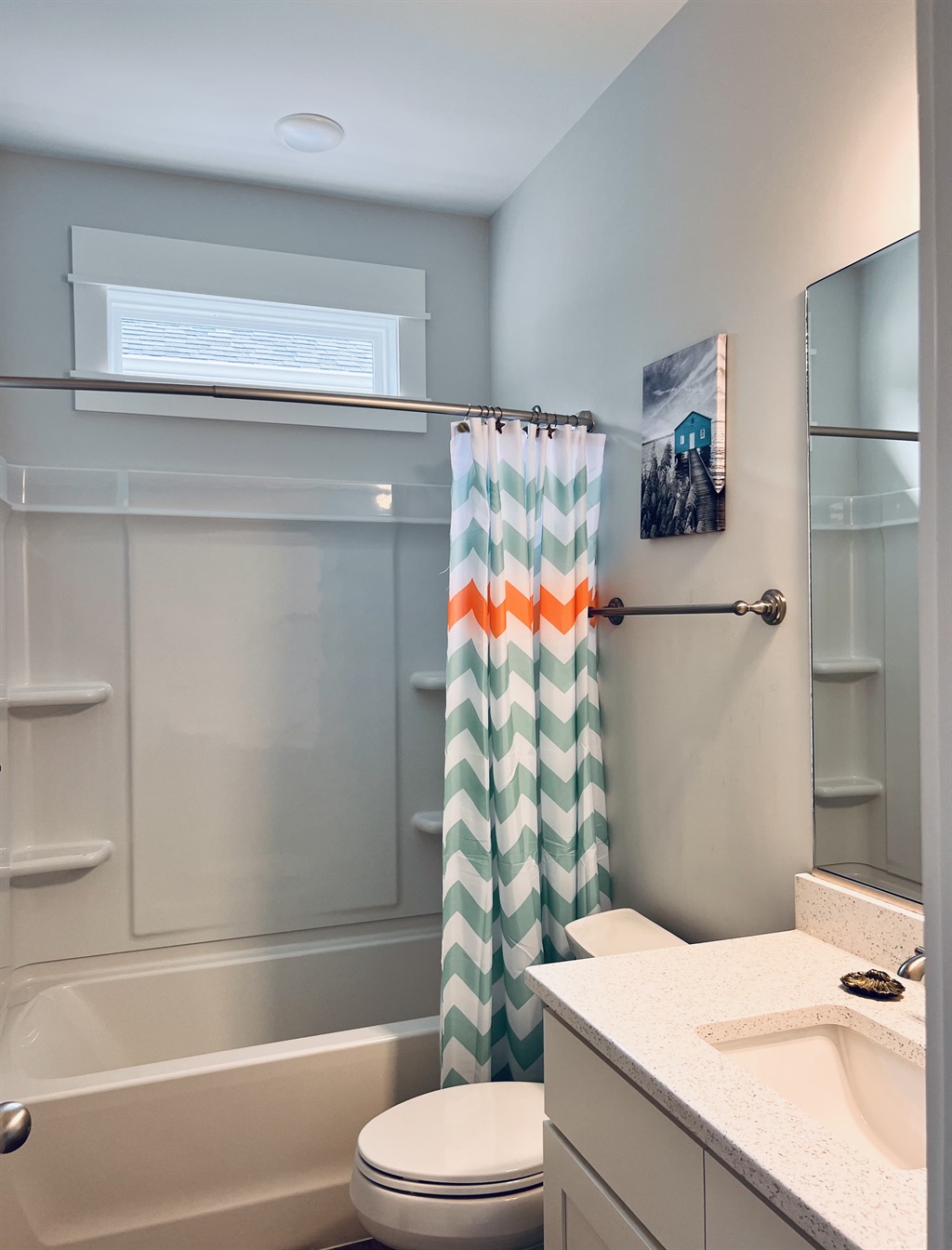 Bathroom 2, Shower and Tub with private entrance from Master 2 and living space