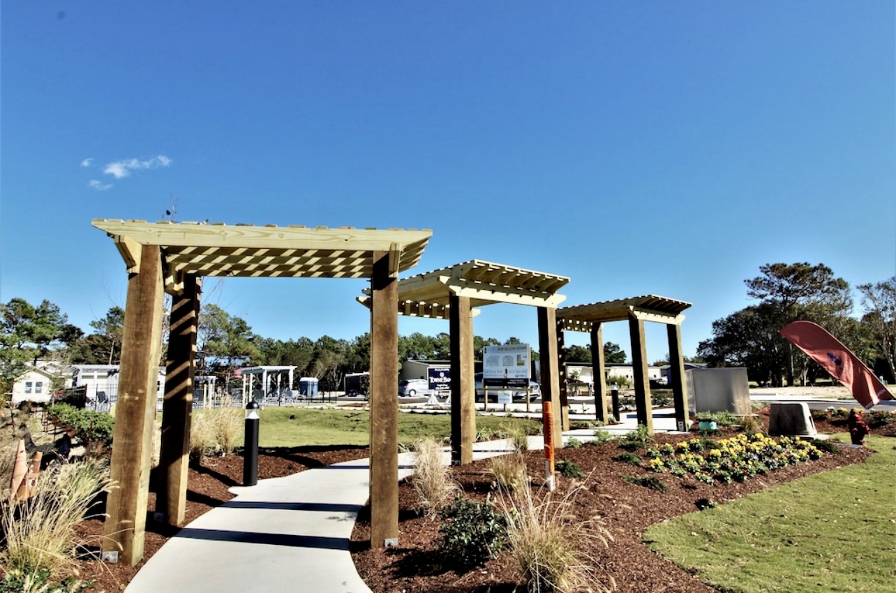 Spectacular landscaping to explore along the walkway paths