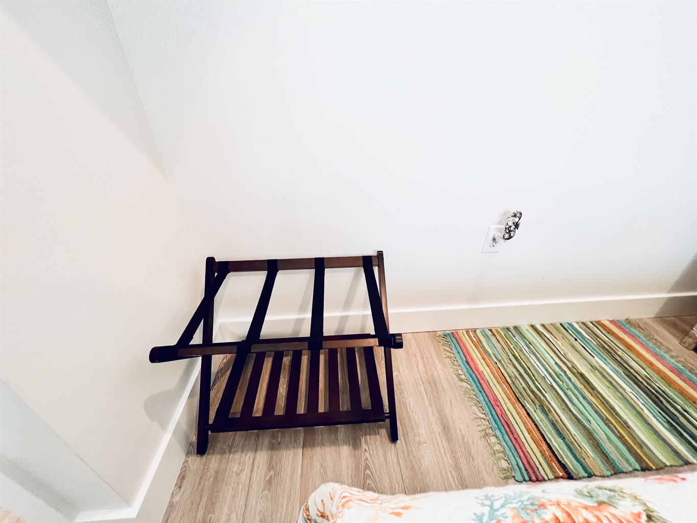 2 suitcase stands in Master Bedroom 2