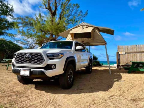 Kauai Camping and Drive in a 2021 Camper Truck Glamping Style