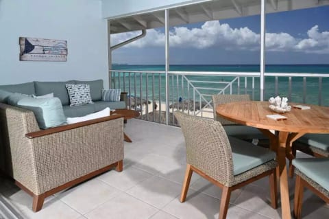 Enjoy your morning coffee while taking in the beauty of the ocean.