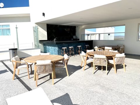 Rooftop restaurant and bar