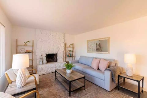 Spacious and bright living room.