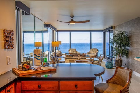 photo shows added ceiling fan