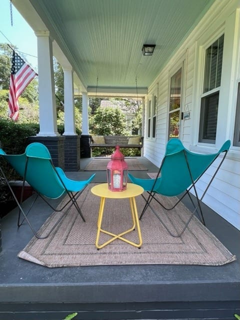 Welcoming front porch