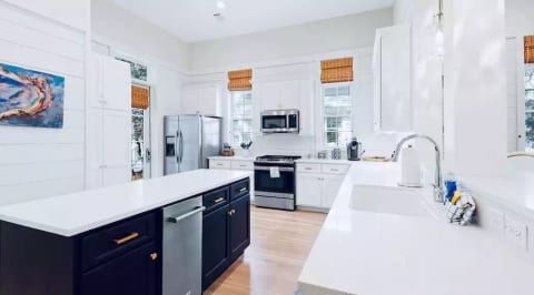 Fully stocked kitchen