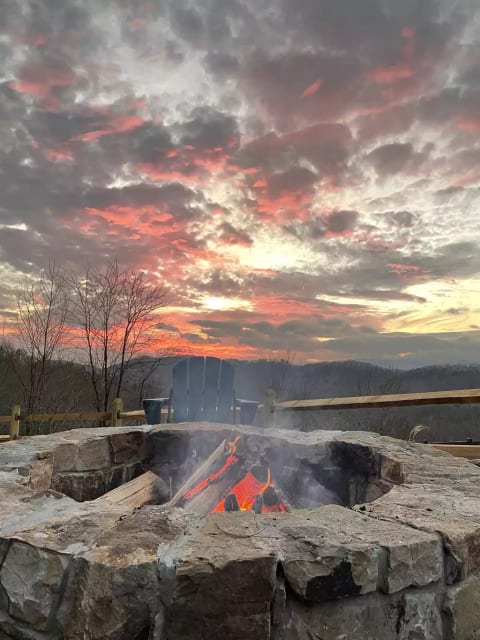 Sunset at the firepit