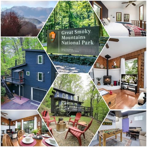 PRIVATE Mtn Retreat- 2 Suites-GameRm, Firepit