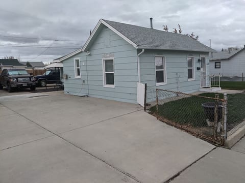 tiny house, huge driveway