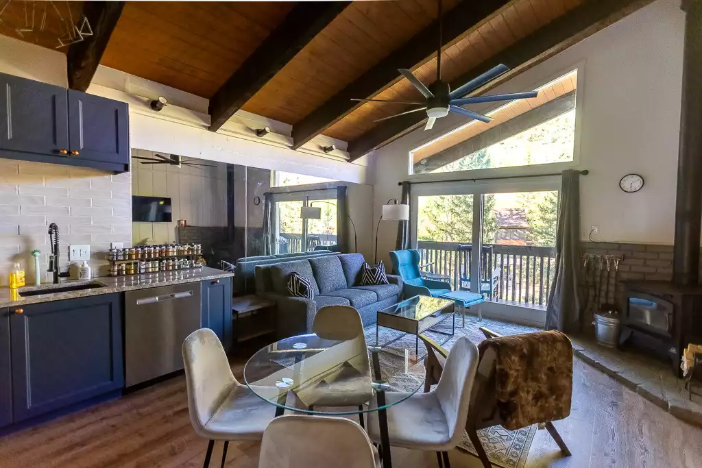 Living area as viewed from kitchen. - Cozy Couple's Vail Getaway - Vail